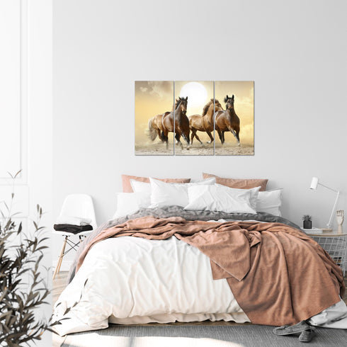 Wandbilder Wohnzimmer XXL Pferde Moderne Bilder Tiere
